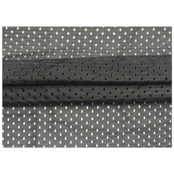 100% Polyester Sports Mesh Fabric Plain Dyed For Jersey