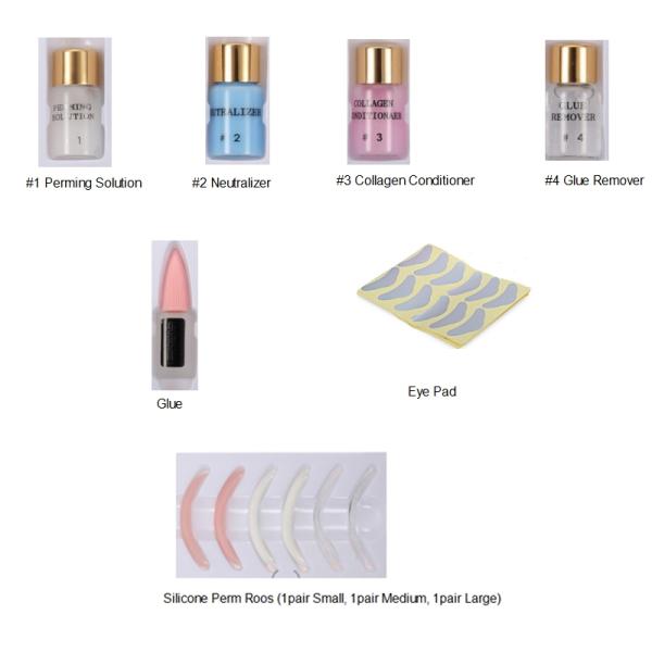 Permanent Makeup Wave Curling Eyelash Perm Kit With Silicone Lash Rods