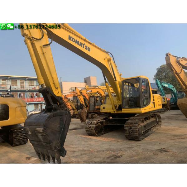 Second Hand Komatsu Compact Excavator Manual Operate 20t Operate Weight Semi Auto Transmission