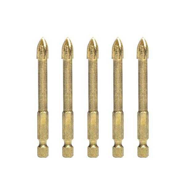 10mm 50mm Glass Tile Drill Bits Cross Head Hexagonal Handle