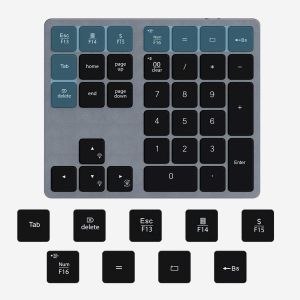 Customized Keyboard Membrane Switch , Push Button Keypad With Multimedia Keys