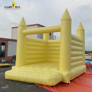 Quality Adults Kids Inflatable Bouncy Castle Yellow Wedding Jumping Bouncy Castle for sale