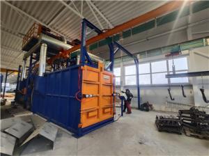 China Environmental Suspension Hook Shot Blasting Machine For Lpg Cylinder on sale