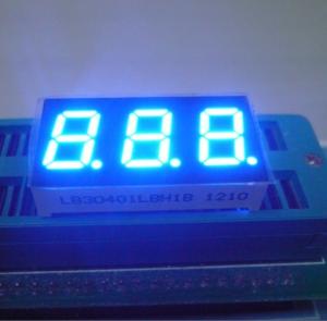 Quality Ultra Bright Blue 7 Segment numeric led display 3 Digit Common Anode for sale