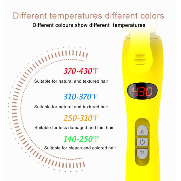 110-240V Large 3 Barrel Curling Iron 360 Swivel Power Cord For Hotel