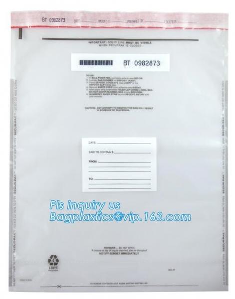 Evidence Paper Document Digital Opaque Bag, cash deposit bag, Security Bags Plastic Deposit PE Bag Cash Envelope Check S