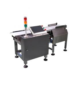 China Automatic digital food conveyor belt weight checking machine with push rejector checkweigh check weigher machines on sale