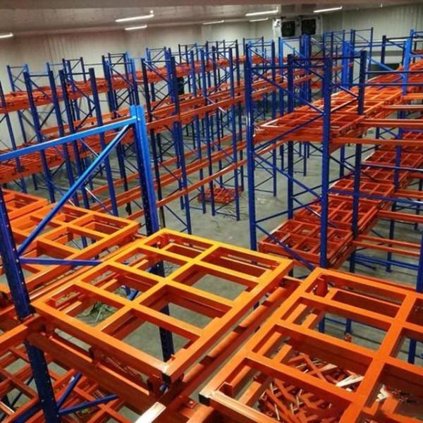 Buy Warehouse Push Back Racking System Customized Pushback Racking System at wholesale prices