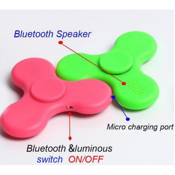 2017 new hot bluetooth speaker high speed BT 4.0 bluetooth finger spinner fidget spinner for travel people 1113