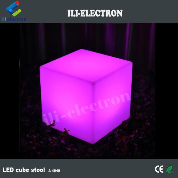 Lighted LED Cube stool cube chair
