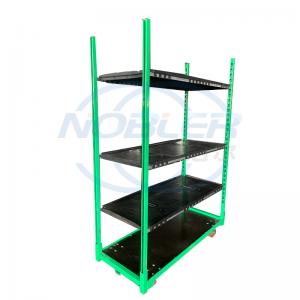 Quality Seedling Sprout Dutch Flower Trolley Four Wheel Metal Plate Hot Galvanized Material for sale
