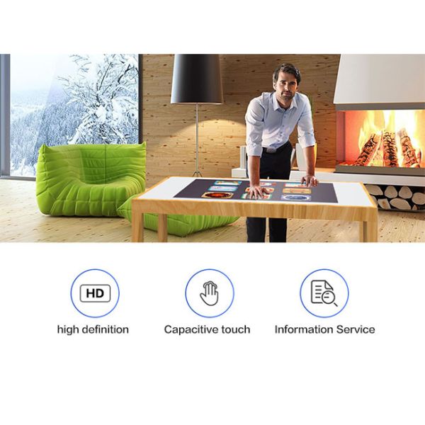 Digital Signage Interactive Touch Screen Table Multi Function Multitouch Coffee Table 43 Inch