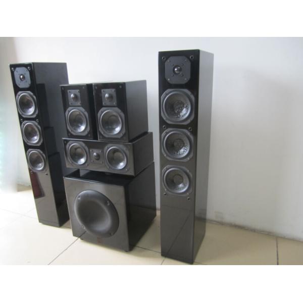 Black Glossy Panel 5.1 Home Theater Speaker Good Sound Quality For Cinema System Wholesale