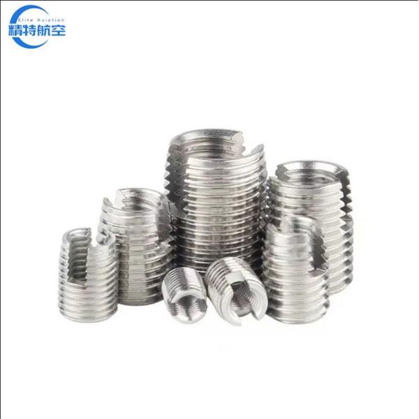 Unc/Unf with 3 Cutting Holes Wire Sleeves Screw Nut Threaded Inserts for Automotive Rail Vehicle Industry