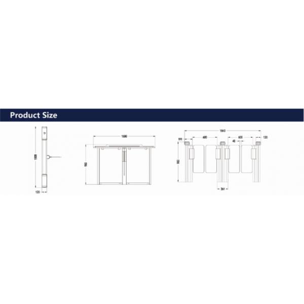 Bi Directional 0.2S Swing Barrier Turnstile Intelligent For Office