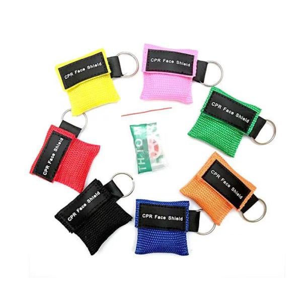 Medical manikin use One way valve Disposable CPR keychain face shield LIFE KEY