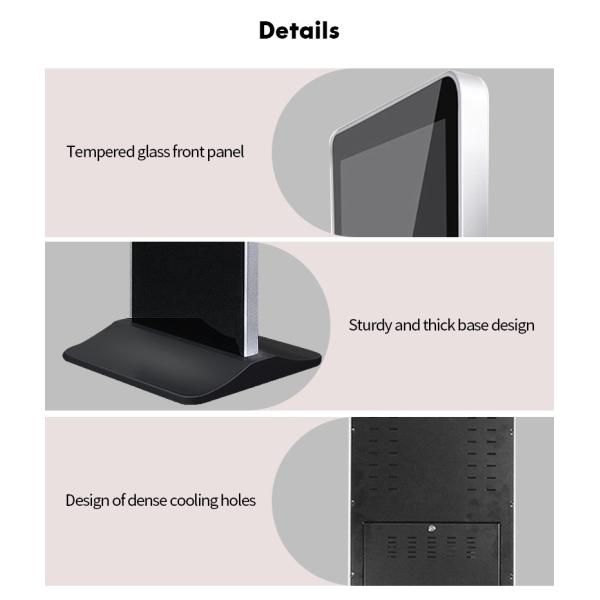 21.5Inch LCD Advertising Display Digital Signage Totem 1920x1080 TFT