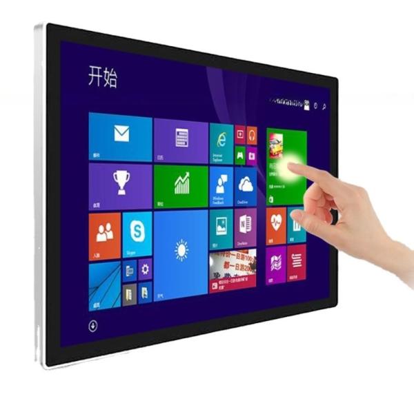 Buy Wall mounted 43 inch self-service information terminal touch screen monitor PC interactive kiosk with Android or Win10 OS at wholesale prices