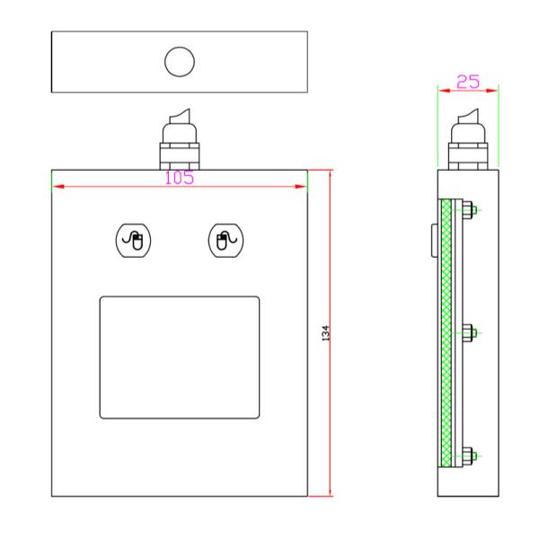 Ergonomic Rugged Touchpad Benchtop Type Dust Resistant Ip65 Waterproof Grade