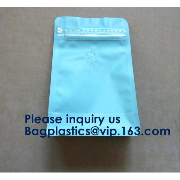 250g Heat Seal Side Gusset Yellow Coffee Pouches Bags With Valve Matte Coating Foil Flat Bottom Pouches Coffee 100g, Box