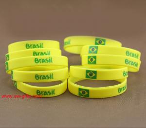 China Brazil National Team Sport Bracelet Sports wristbands Olympic Games Sport Silicone bracele on sale