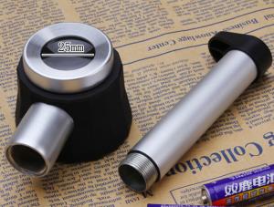 China Mini Handheld Magnifier Portable Led Microscope Optical Glass Lens with 2cm Ruler Inside on sale