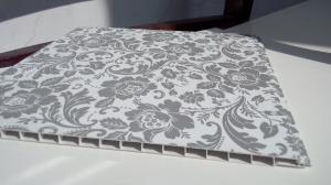 Quality Beige Bathroom PVC Plastic Ceiling Panels Vinyl Wall Panels for sale