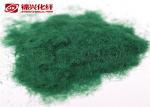 Textile Fabric Nylon Flocking Powder 1.5D*0.6mm Full - Dull Luster Green Color