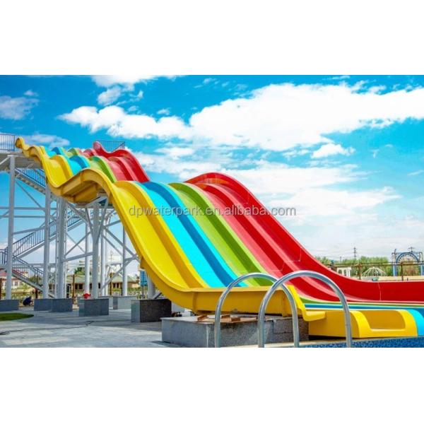 Customized Mat Racer Water Slide FRP Fiberglass Large Water Slides For Adults