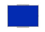 Customized 7 Segment LCD Display HTN Negative Lcd Blue Backgound Display For
