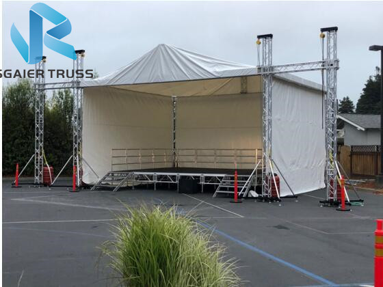 Studio / Event Curved Aluminum Truss Roof Systems High Loading Capacity