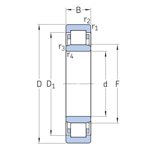 NU1015M/C3VL0241 75*115*20mm Insulated Insocoat bearings for Electric motors