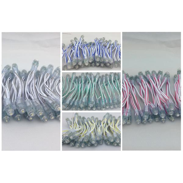 Single Color 5MM Straw Hat Brightness LED Pixel Light , LED Point Light