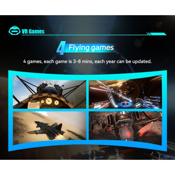 Metal 9D Cinema Game Plane Aircraft Virtual Reality Pilot Simulator