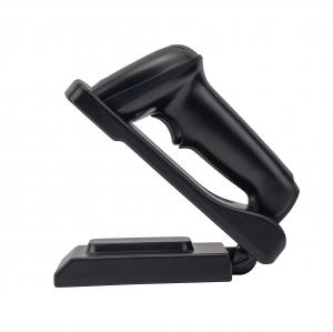 China Ergonomic Handheld Wireless Barcode Scanner 1D 2D Bar Code Scanner with Base on sale