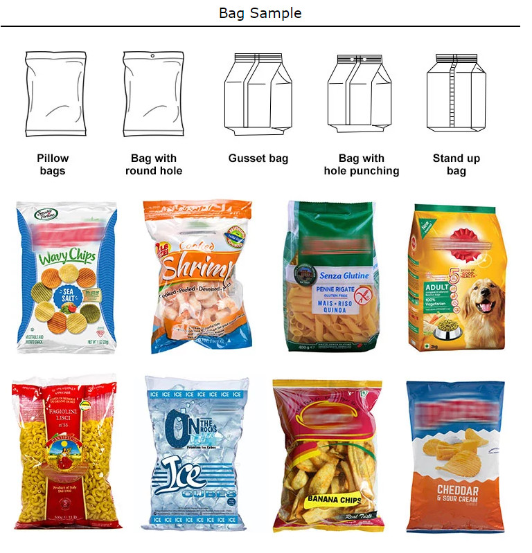 Siemens PLC Control Automatic Rice Packing Machine For Bag
