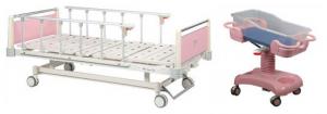 Quality Steel Frame Child Hospital Bed , Adjustable Folding Hospital Beds With Wheels for sale
