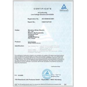 Britec Electric Co., Ltd. Certifications