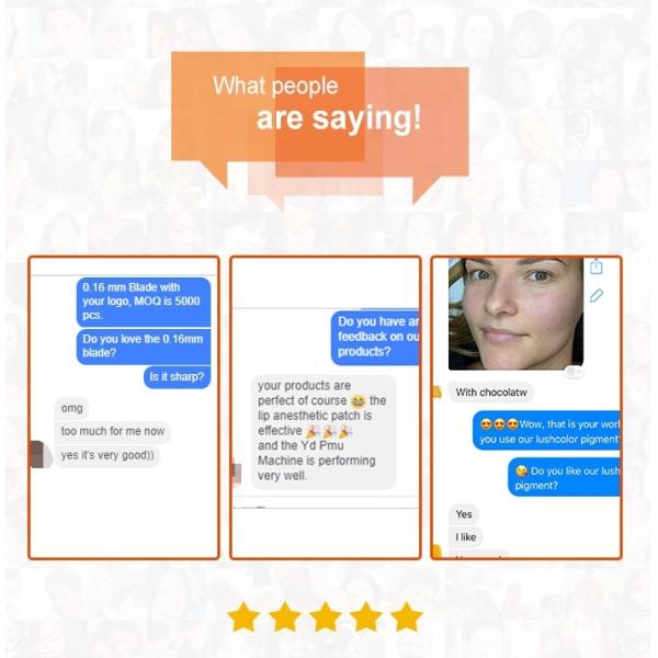 Black Power Eyebrow Disposable Microblading Roller Shader Microshading Pen with 7MM/10MM