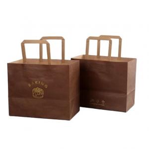 China Brown Kraft Paper Custom Sustainable Takeaway Packaging for Takeaway Baked Goods on sale
