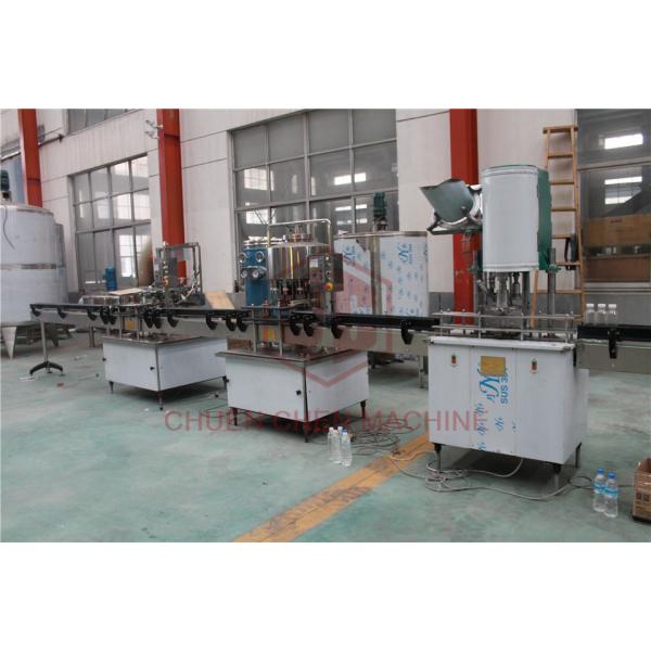 1500BPH Plastic Bottle Rinsing Water Filling And Capping Machine With CNP Pump