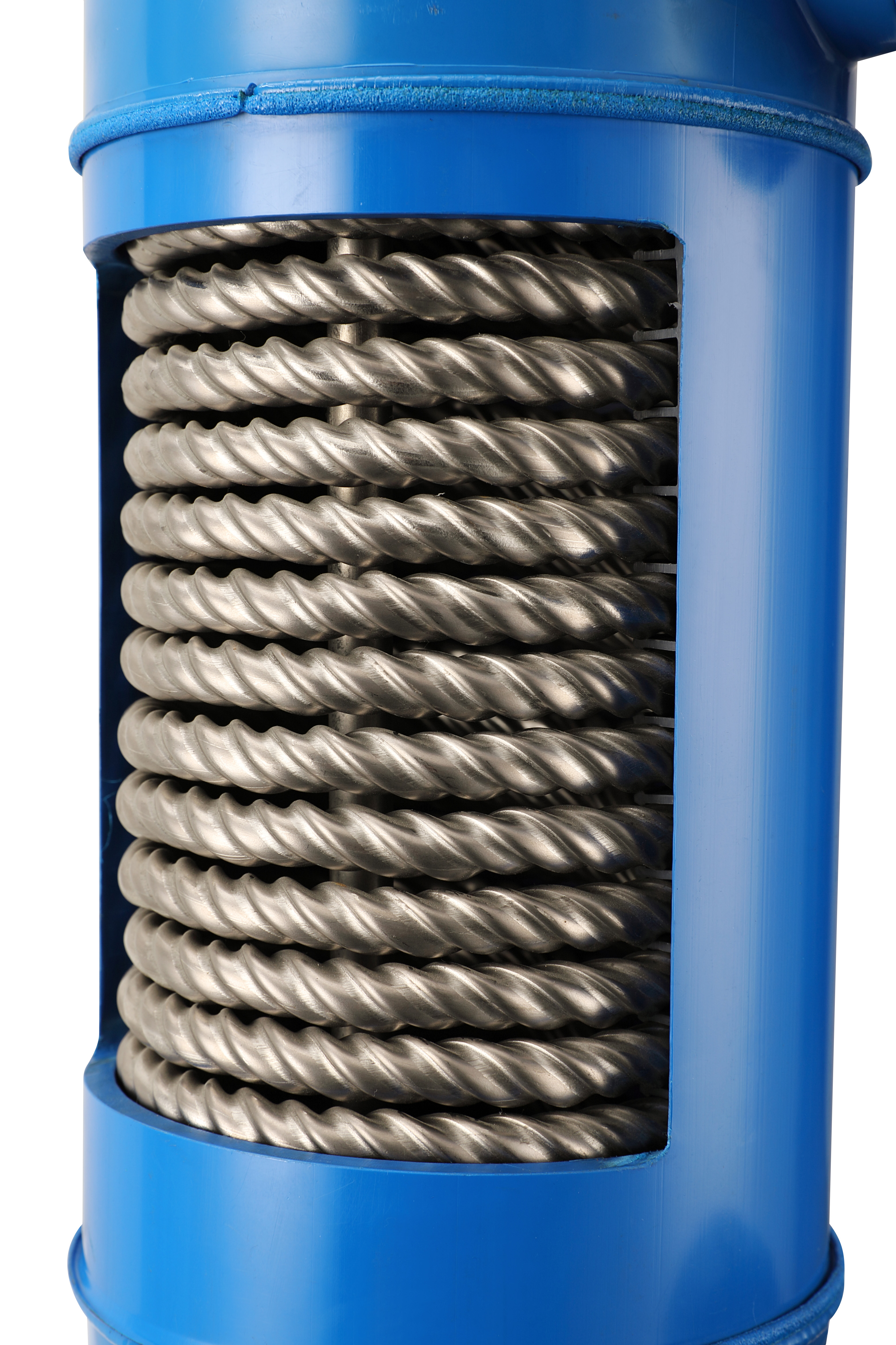 MHTA-7 Screwed Titanium Tube Pvc Shell Heat Exchanger For Swimming Pool Heat Pump ,aquarium Chiller Evaporator