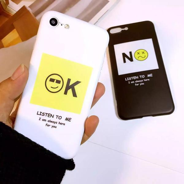 Soft TPU IMD Made Super Slim 0.8mm OK No English Words Funny Expression Back Cover Cell Phone Case For iPhone 7 6s Plus