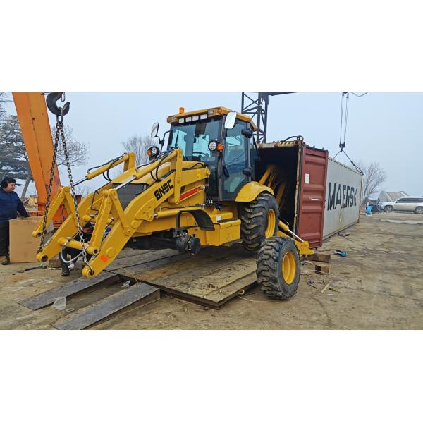 Backhoe Loader Shanmon 388H 4x4 2500kg Excavator Loader Retroexcavadora for Operation