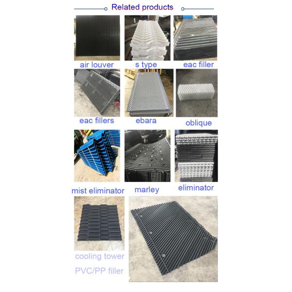 Counter Flow PVC Cooling Tower Fills 0.3mm Thick Matt PVC Plastic Sheet 2