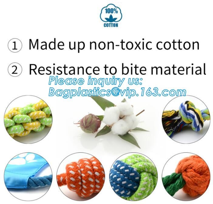 Tugging tossing pet dog rope toys, Pet durable teething chew cotton rope toy set dog toys, pet toys strong chew cotton r