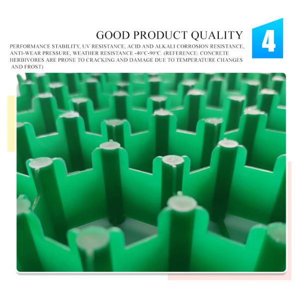 Parking Lot and Driveway Gravel Stabilizer Plastic Grass Paver Grid with HDPE Material