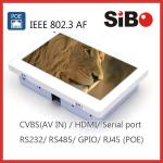 Wall Embedded 7 Inch Automation Application Touch Panel With Ethernet POE RS232