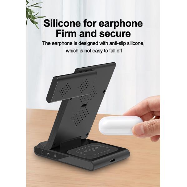 3-In-1 Multifunctional Foldable Wireless Charging Stand for Smartphones