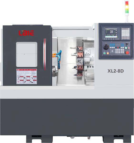 Buy Medium Duty Custom Dual Turret Cnc Lathe With SYNTEC CNC Control System at wholesale prices
